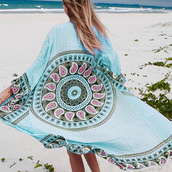 New Paisley Printed Beach Cover Ups