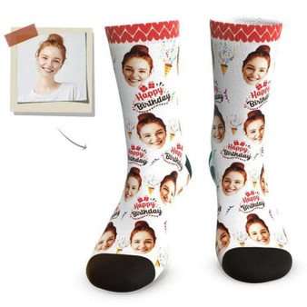 Custom Birthday Gifts Face Socks - Best Personalized Birthday Gifts