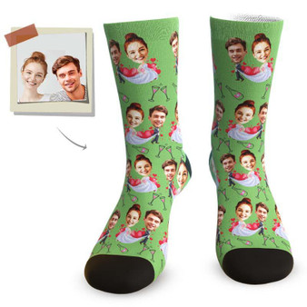 "Cheers! My Darling!" Custom Face Socks - Personalized Love Wedding Gifts