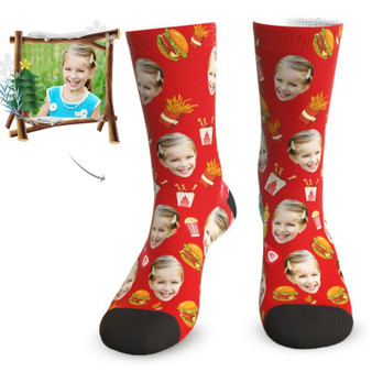Custom Birthday Chips Face Socks - Best Personalized Birthday Gifts