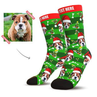 Custom Christmas Dog Face Socks - Best Christmas Gifts For Dog Lovers