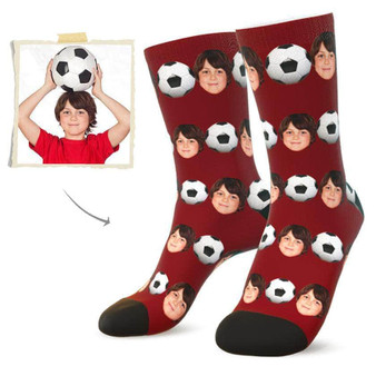 Custom Sport Football Face Socks - Best Gift For Football Lovers