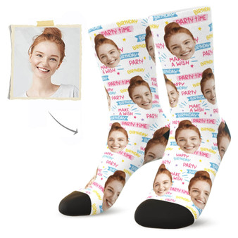 Custom Birthday Face Socks - Best Personalized Birthday Gifts