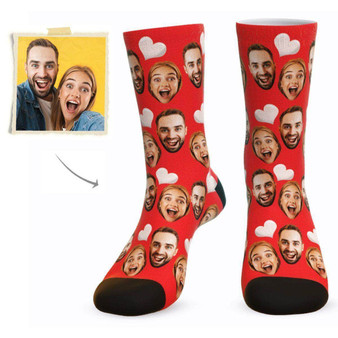 Custom Love Face Socks - Put Your Loved One's Face On Socks