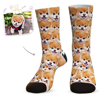 Dog Face Mash Socks  - Custom Dog Socks- Put Your Dog's Face On Socks