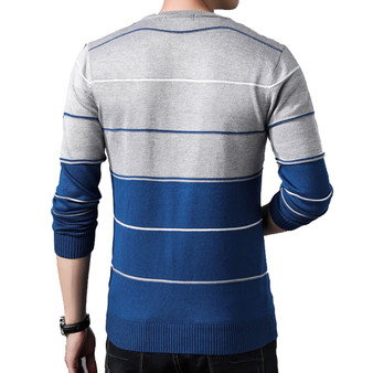 Men Fashion Casual Fitness Bodybuilding Stripe Long Sleeve T-shirt