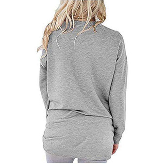 Women Mama Bear Printed Sweatshirt Long Sleeve T-Shirt with Pockets