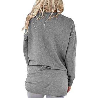 Women Casual Faith Printed Sweatshirt Long Sleeve T-Shirt with Pocket