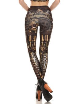 Women's Fashion Machine Printed Skinny Leggings