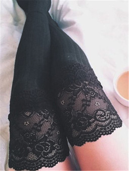 Women Socks Stockings Warm Thigh High Over the Knee Socks Long Cotton Lace up Stockings medias Sexy Stockings