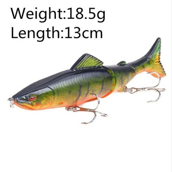 Artificial Bait Hard Lures Laser Body Lifelike Fish Tackle