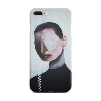 White Abstract Portrait Slim Case for iPhone 8 Plus / 7 Plus