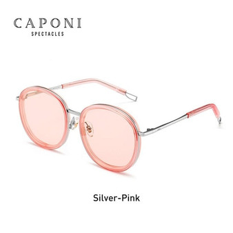 CAPONI Round Women's Sunglasses Fashion Vintage Designer Accessories Eyewear 2020 New Trendy Brand Sun Glasses For Women CP118