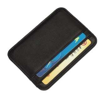 Sheepskin Leather Men Slim Minimalist Wallet