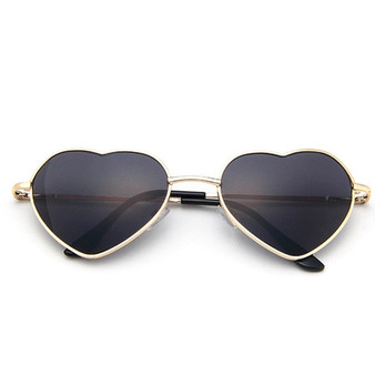 Love Heart Shape Sunglasses Women Candy Mirror Lens UV400