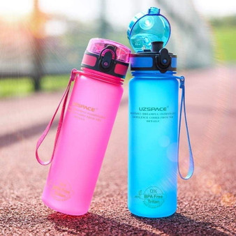 UZSPACE 12 / 16 / 32 fl oz  (350/500/1000ml) BPA Free Tritan Plastic Sport Water Bottle