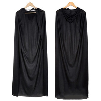 Black Hooded Cloak