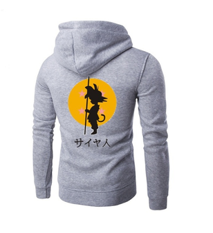 Dragonball Z DBZ Kid Goku Hoodie - Grey