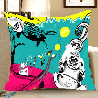 Pillow Case - Turtle Shark - (Craft Beer Artwork)