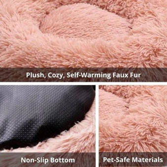 Fluffy Calming Anti-Anxiety Pet Bed