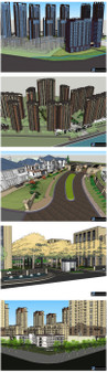 ★Best 20 Types of Residential Building Landscape Sketchup 3D Models Collection V.2