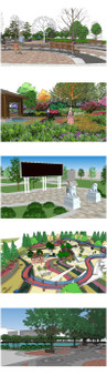 ★Best 5 Types of Park Landscape Sketchup 3D Models Collection V.3