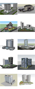 ★Best 17 Types of Hotel Sketchup 3D Models Collection V.3 (Recommanded!!)