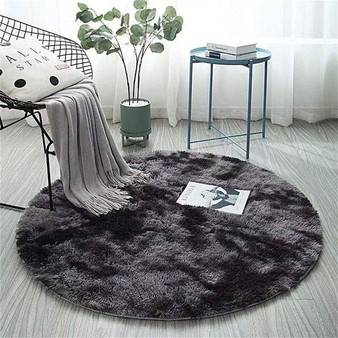 Fluffy Round Area Carpet