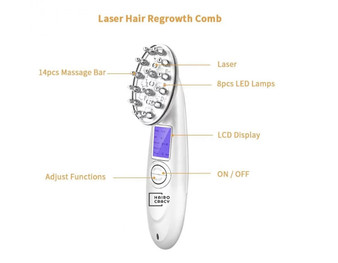 Hairocracy Edge Control Laser Regrowth Comb with Hair Growth Serum