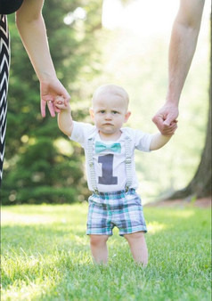 Grey Chevron with Aqua Boys First Birthday Outfit Suspenders Bow Tie