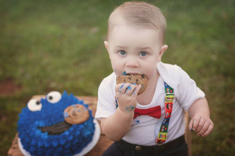 Sesame Street First Birthday Outfit Baby Boy Elmo Cookie Monster