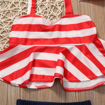 Nautical Retro swimwear girls swimsuit bikini girl bathing suit