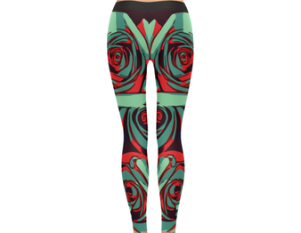 Dope Rose Leggings - Teal