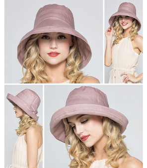 Foldable Cotton Wide Brim Sun Bucket Hat  Casual - 7 Colors