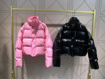 Pink Down Coat Jacket for Woman Designer Luxury Female Clothing Autumn Winter Windbreaker Streetwear