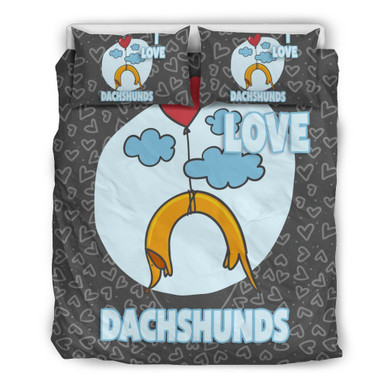 I Love my Dachshund Bedding Set