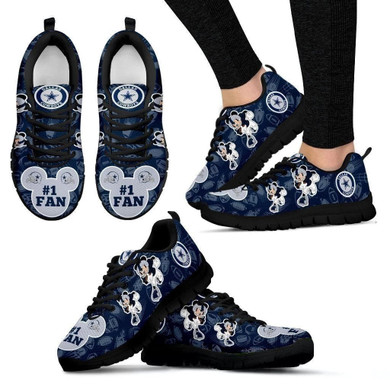 Dallas Cowboys Mickey Football Women's Sneakers