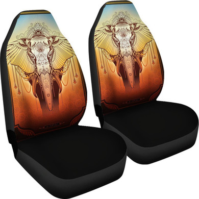 Elephant Art Animal Car Seat Covers