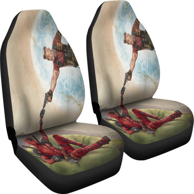 Deadpool Cable Funny Car Seat Covers