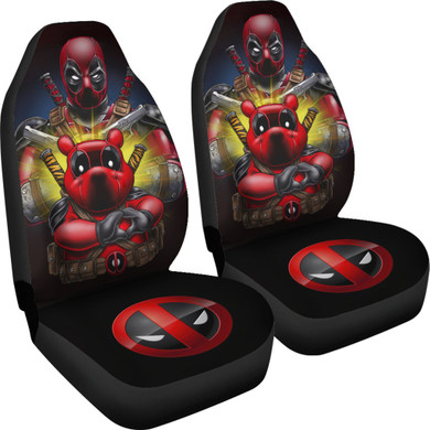 Deadpool And Pooh Car Seat Covers