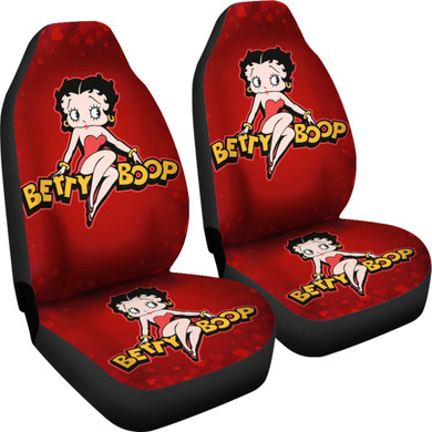 Betty Boop Hearts Car Seat Covers
