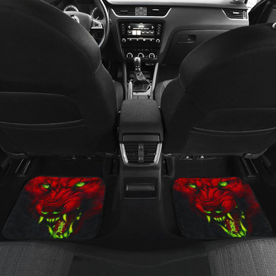 Red Wolf Angryunting Car Floor Mats