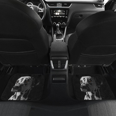 Dalmatians Dog Sad Face Car Floor Mats