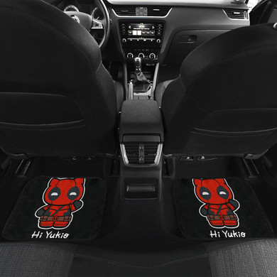 Cute Spiderman Front And Back Car Mats