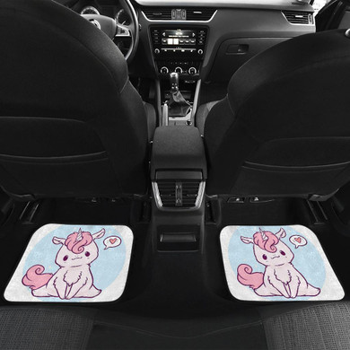 Unicorn Chibi Pink Color Car Floor Mats