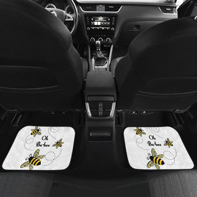 OBa Bee in white Car Floor Mats