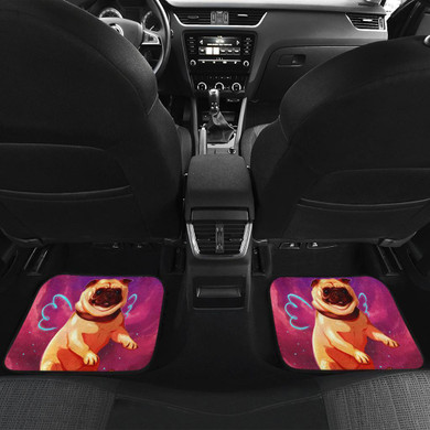 Bull Dog Adorable in Pink Car Floor Mats