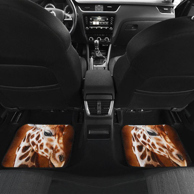Giraffe angry Face Car Floor Mats