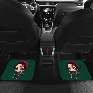 Tanjiro Kamado Anime Car Floor Mats Kimetsu No Yaiba