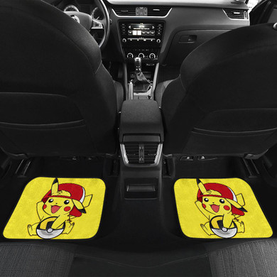 Funny Pikachu Car Floor Mats Pokemon Anime